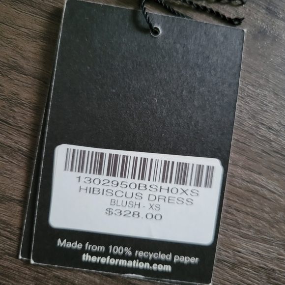 Reformation Blush Hibiscus Maxi Dress NWT Size X-Small - Picture 10 of 15